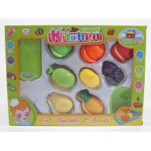 Juego de cocina Juego de juguetes para cortar comida y vegetales para niños